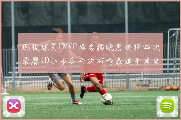 现役球员FMVP排名揭晓詹姆斯四次荣膺KD小卡各两次布伦森追平库里与约基奇